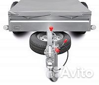 Держатель запасного колеса прицепа мзса, для дышл