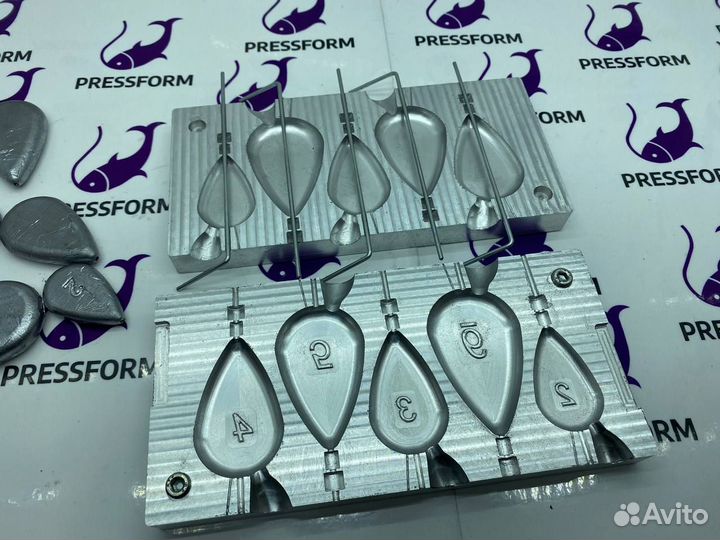 Форма для грузил (Ложка скользящая+вертлюг)