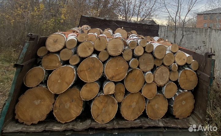 Дрова березовые не колотые