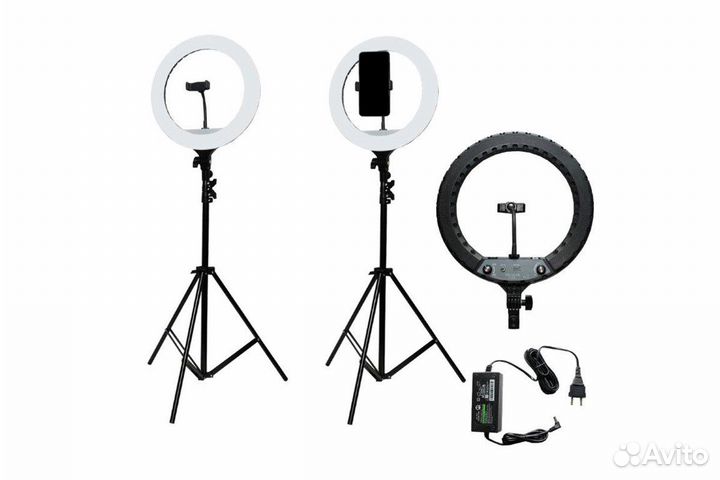 Селфи кольцо со штативом 36см