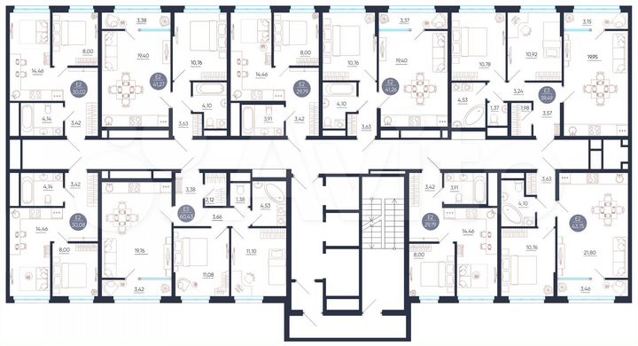 1-к. квартира, 43,8 м², 25/25 эт.