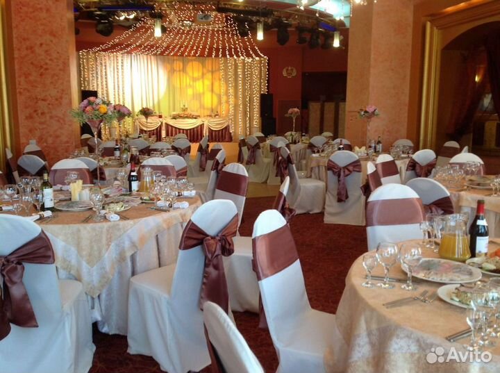 Банты атласные на стулья