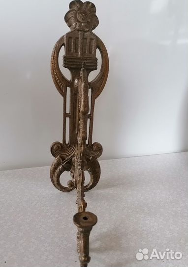 Старинный подсвечник-канделябр 18-19 век
