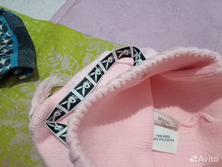 Шапки новые.Розовая Италия 500,Плейбой