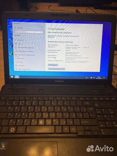 Toshiba satellite intel core i3 ssd диск ноутбук