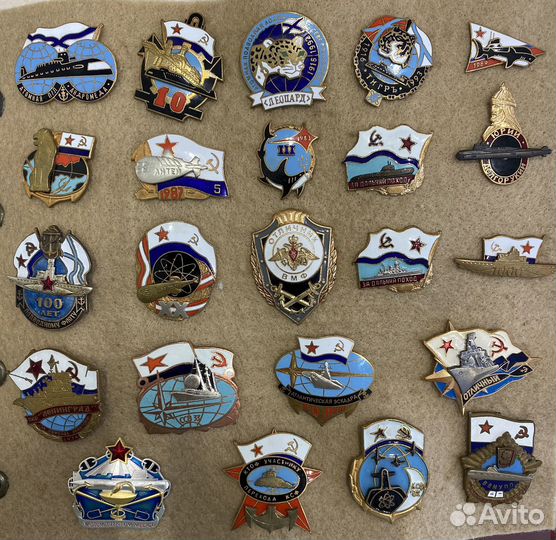 Редкая колекция знаков вмф СССР, россии