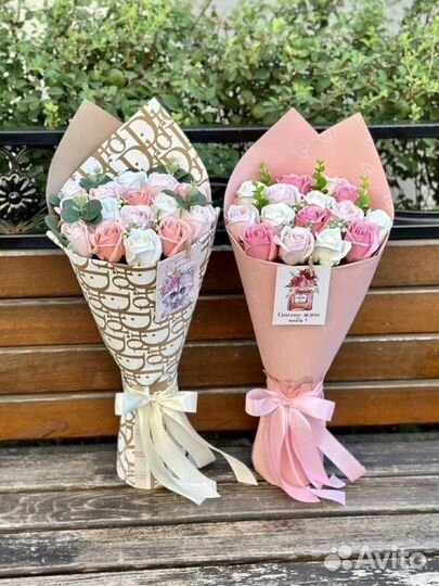 Букет из 15 мыльных роз с доставкой