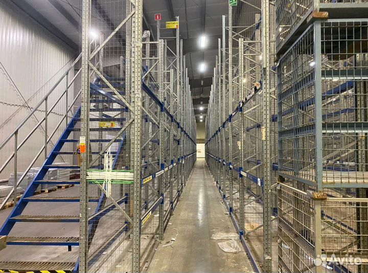 Стеллажи паллетные Мезонин бу полочный