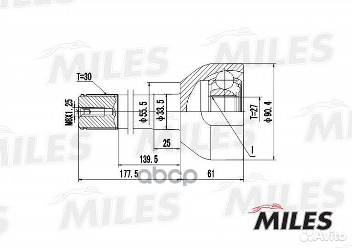 ШРУС toyota land cruiser/hilux 2.0-4.2 84- нар