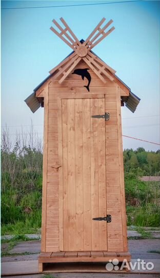 Дачный туалет деревянный BAG340