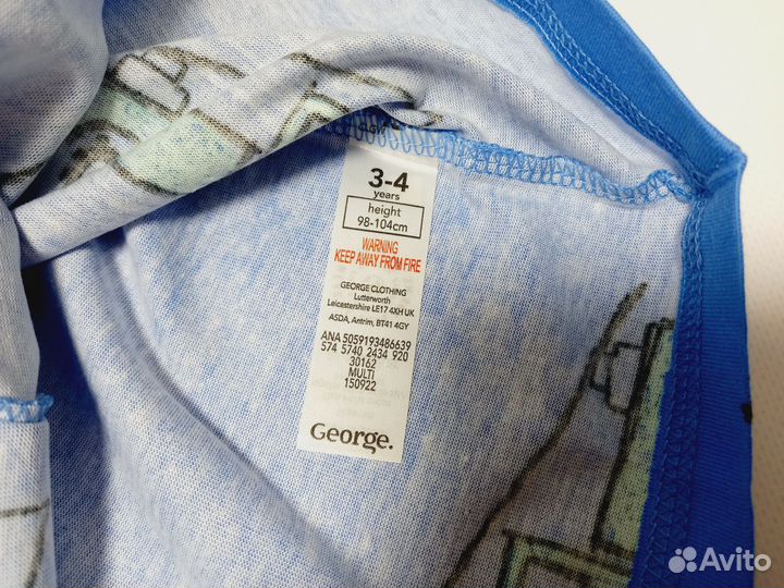 Пижама для мальчика 98 104 новая