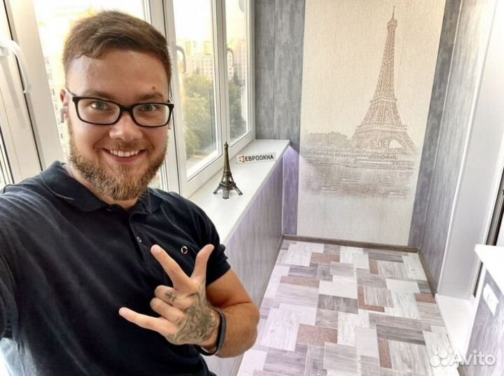 Остекление\ремонт балконов лоджий под ключ Казань