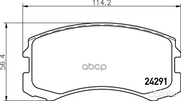 Колодки тормозные дисковые перед (PF-3462)