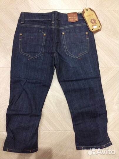 Бриджи джинсовые