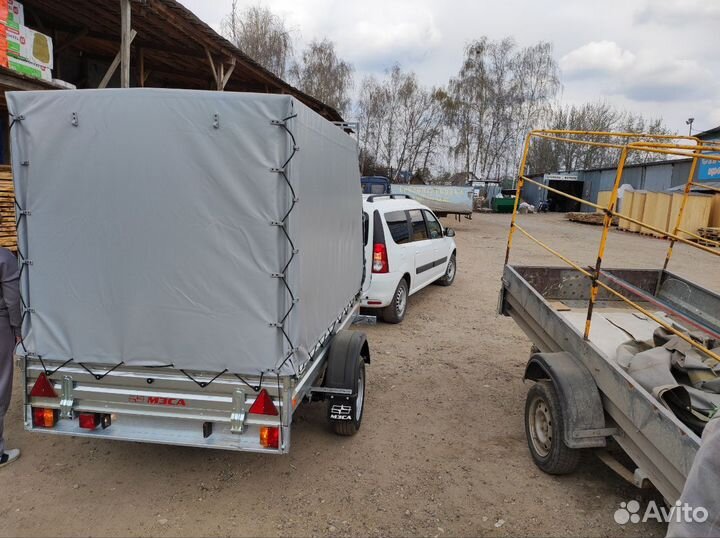 Прицеп одноосный с тентом аэро. Качество