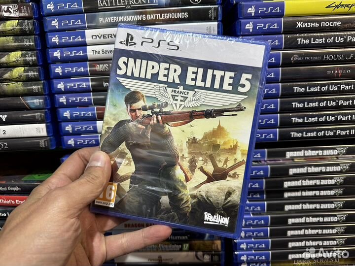 Sniper elite 5 ps5 диск новый