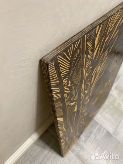 Линогравюра Дом на Емельянова