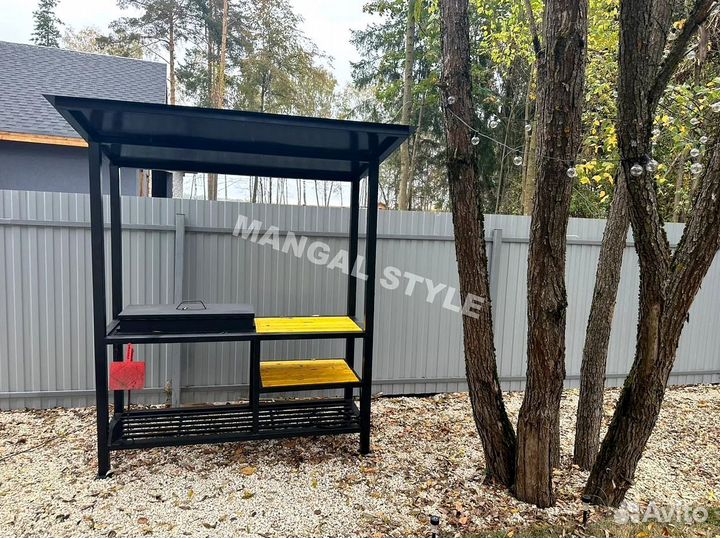Мангал с крышей