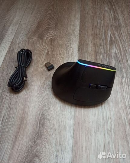 Беспроводная вертикальная мышь delux M618DB