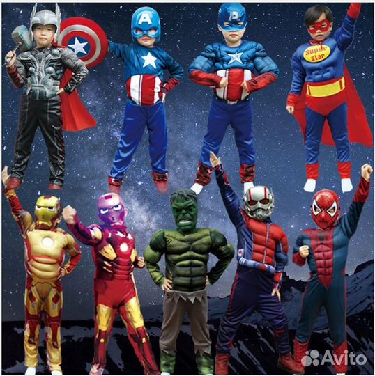 Костюмы Супергероев Новые разные