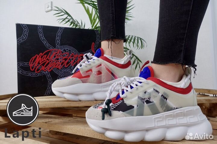 Кроссовки versace chain reaction