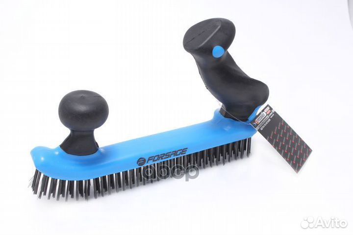 Щетка стальная двуручная в пластиковом корпусе