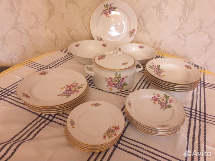 Чешский столовый сервиз новый