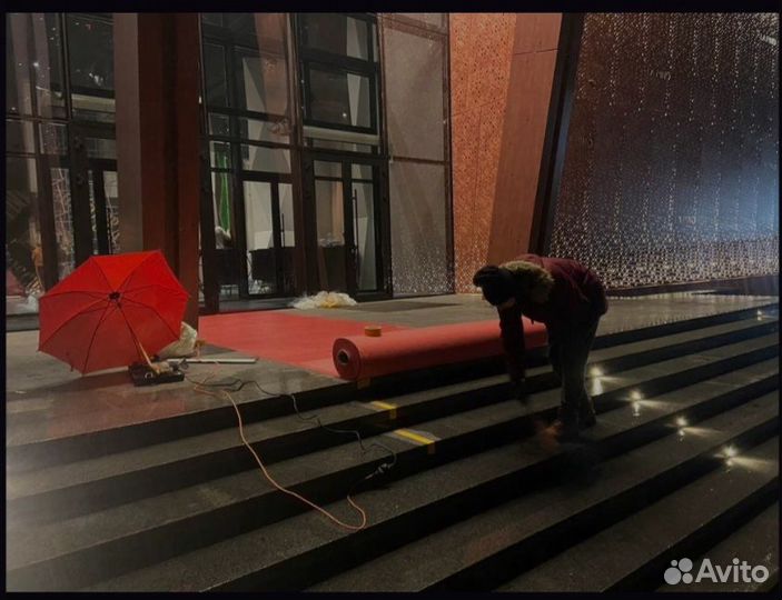 Красная Ковровая Дорожка на мероприятия (монтаж и