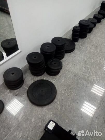 Диски для штанги обрезиненные