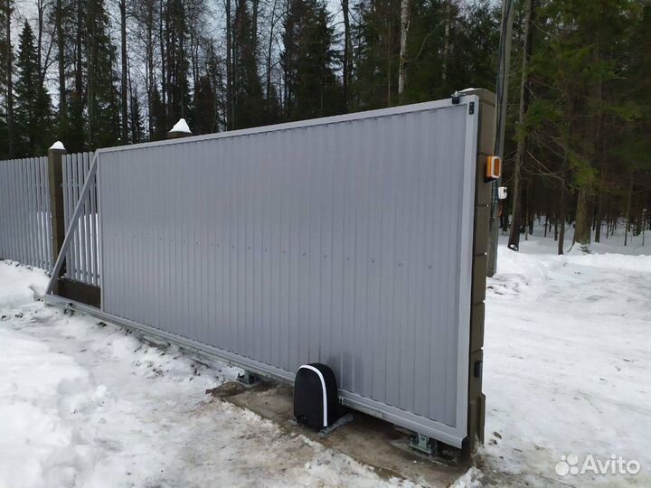 Ворота откатные сдвижные под ключ