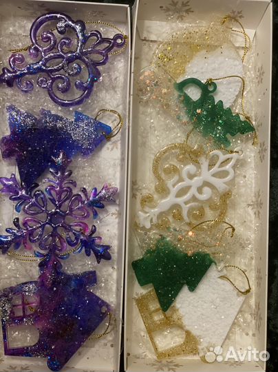 Елочные игрушки шары