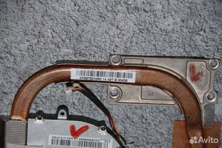 Система охлаждения ноутбука Lenovo G555