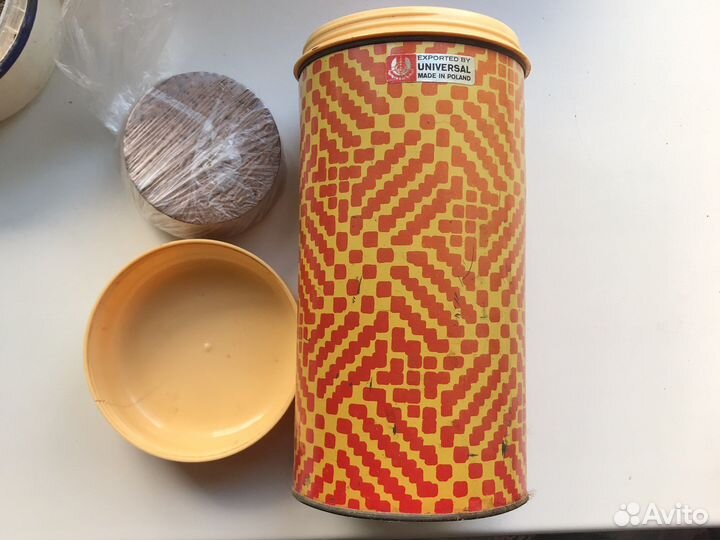 Термос 1л СССР с широким горлом и термобанка 0,5л