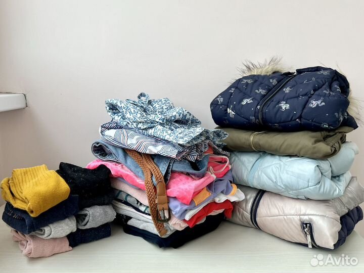 Большой пакет вещей на девочку 104