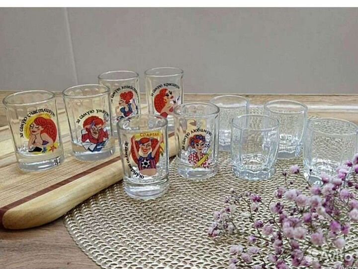 Стопки стаканы рюмки