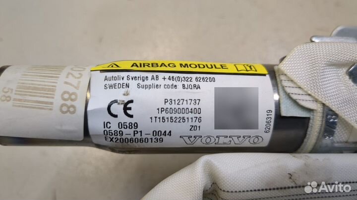 Подушка безопасности боковая Volvo XC60, 2015