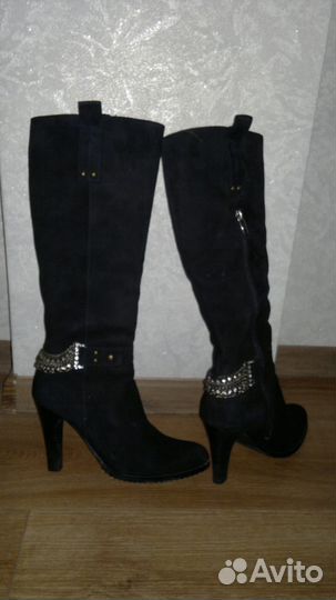 Зимние замшевые сапоги soft wind