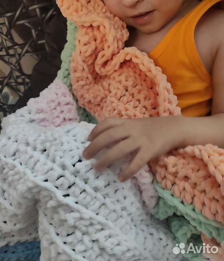 Плюшевый плед для детей 1+