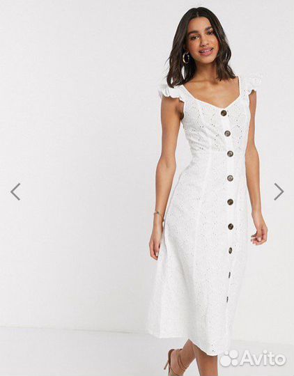 Белый сарафан ASOS design