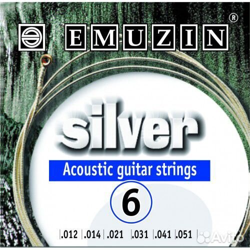 Струны для акустической гитары emuzin 6a204