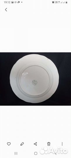 Тарелки фарфор винтаж