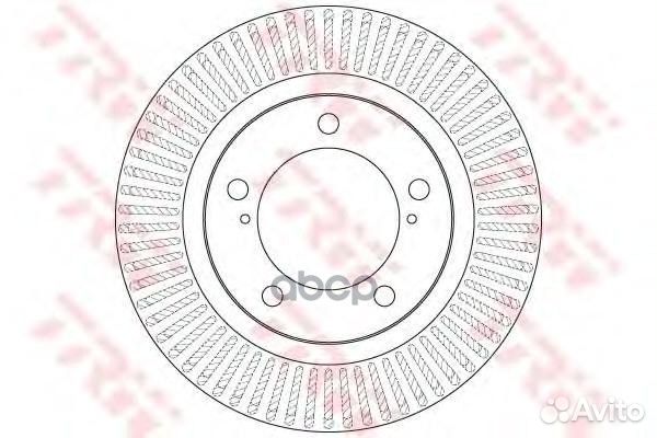 Диск тормозной передний toyota land cruiser 200