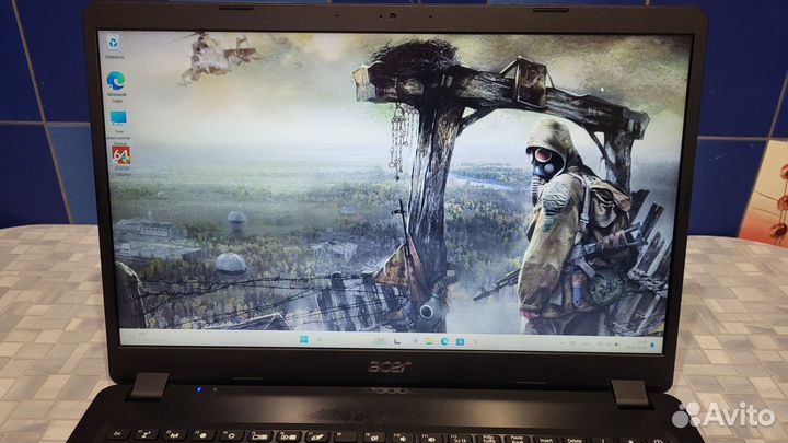 Игровой мощный ноутбук Aser/ 2 видеокарты
