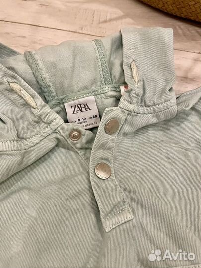 Джинсовая кофта zara 80 см