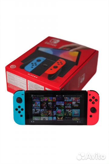Nintendo switch Oled NEW прошитый 256gb