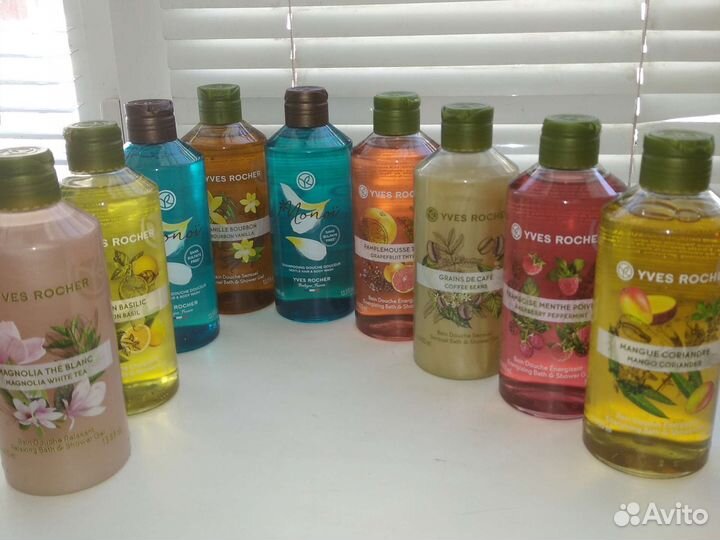 Гели для душа,400мл от Yves Rocher, разные