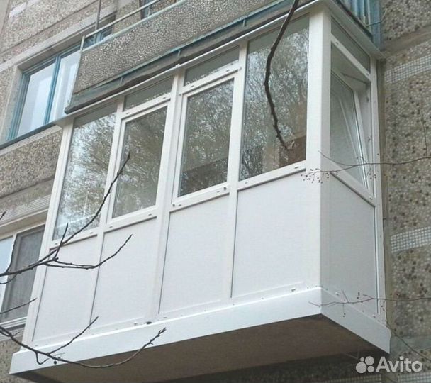 Остекление балконов и лоджий под ключ C4290