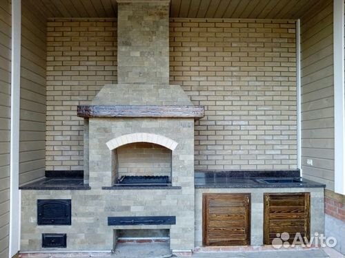 Камин, печь, барбекю