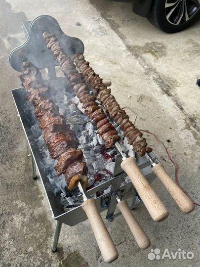 Мангал автоматический угольный