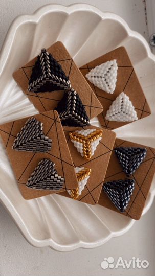 Серьги из бисера